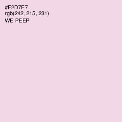 #F2D7E7 - We Peep Color Image
